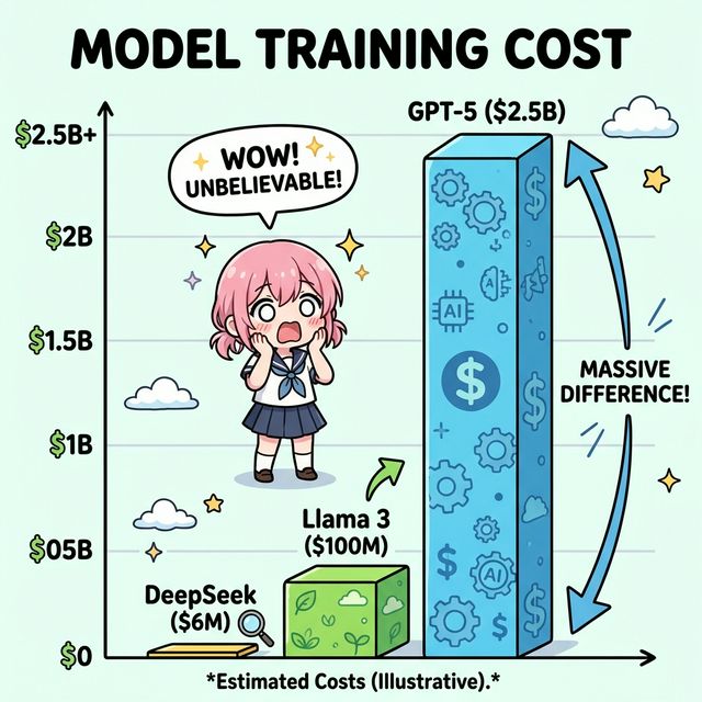 Open vs Closed Model Training Costs
