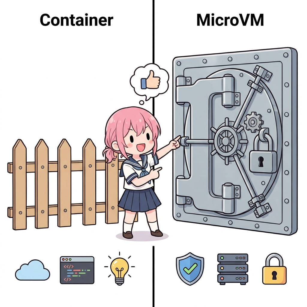 Container vs MicroVM Isolation